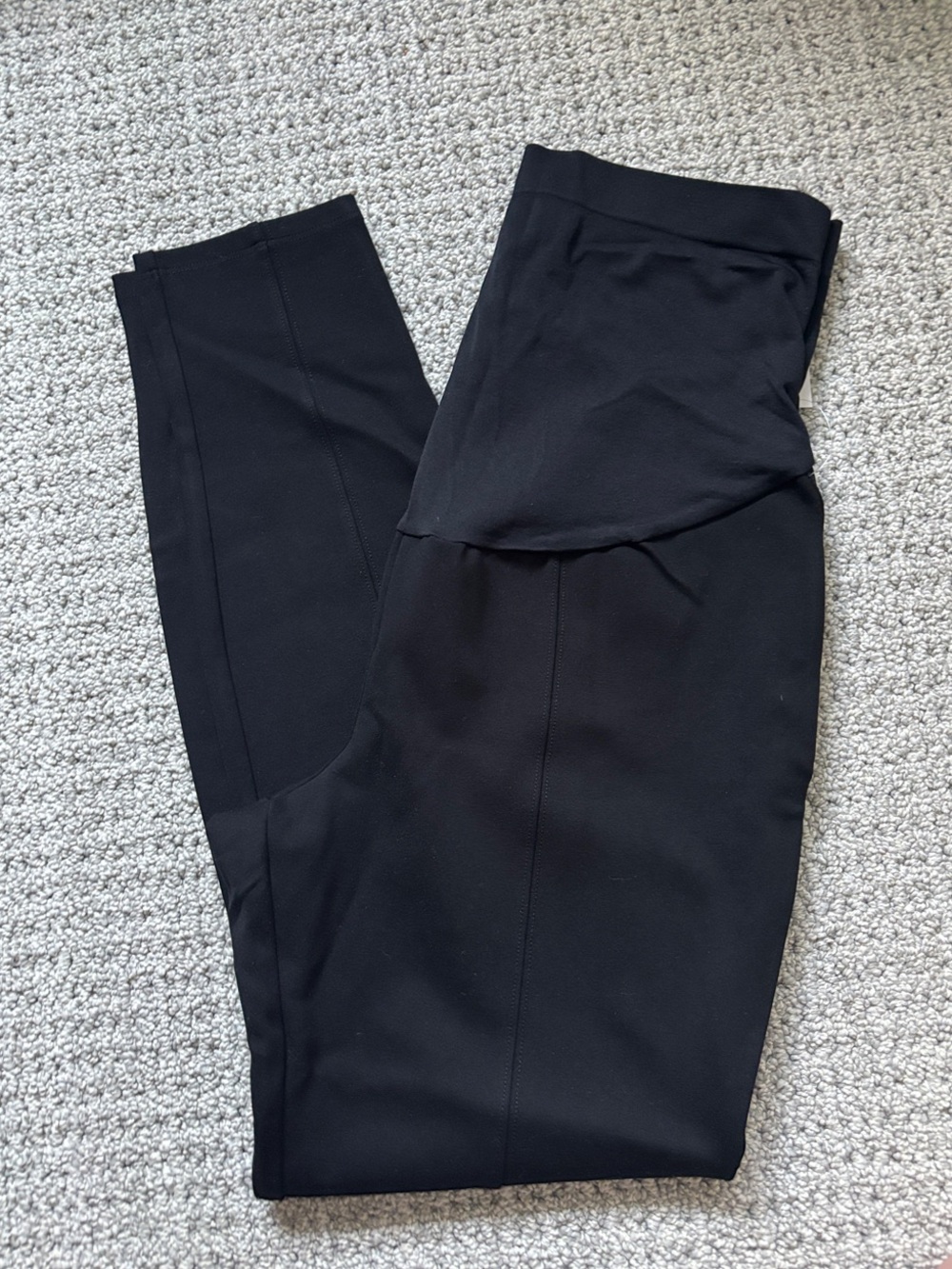 Old Navy Black Fold-Over Maternity Leggings
